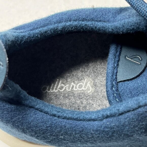 Allbirds Men's Wool Runners Hazy Indigo Blue‎ Blizzard White Sole Size 10 - Picture 7 of 9